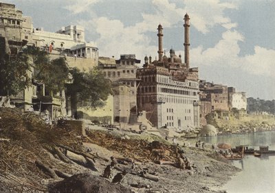 Benares, Moskee van Aurangzeb door European Photographer